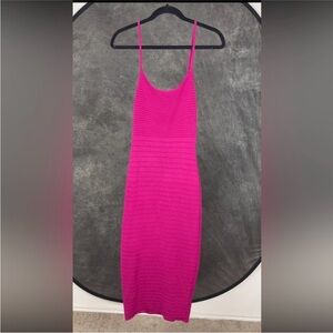 Express Fuchsia Midi Dress size XS
